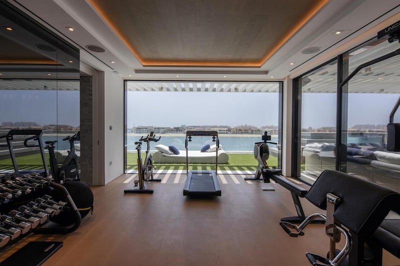The property's enviable gym. Courtesy Luxhabitat Sotheby's International Realty