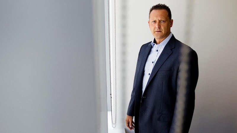 Neil Grant, executive director of Prosperity Offshore Investment Consultants, is photographed at his office in Business Bay in Dubai in 2012. He was convicted of operating his financial services business without a licence. Sarah Dea / The National