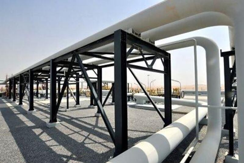 The Abu Dhabi Crude Oil Pipeline allows the transportation of onshore crude from Habshan in Abu Dhabi to a terminal and export facilities in Fujairah. Courtesy Ipic