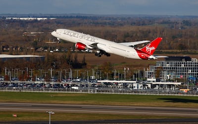 Virgin Atlantic says its London to Tel Aviv route will remain suspended until March. Reuters 