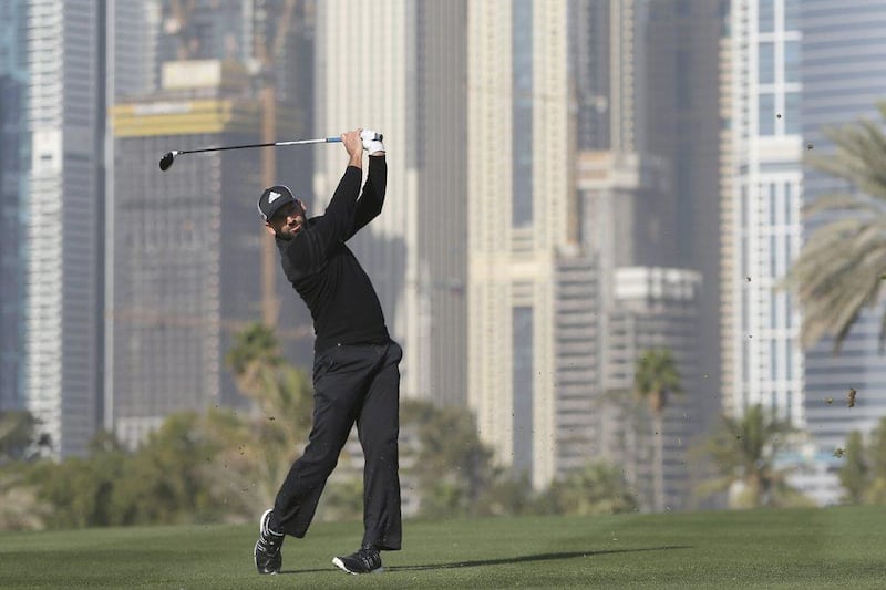 Sergio Garcia plays a shot on the 13th hole during the second round. Kamran Jebreili / AP Photo