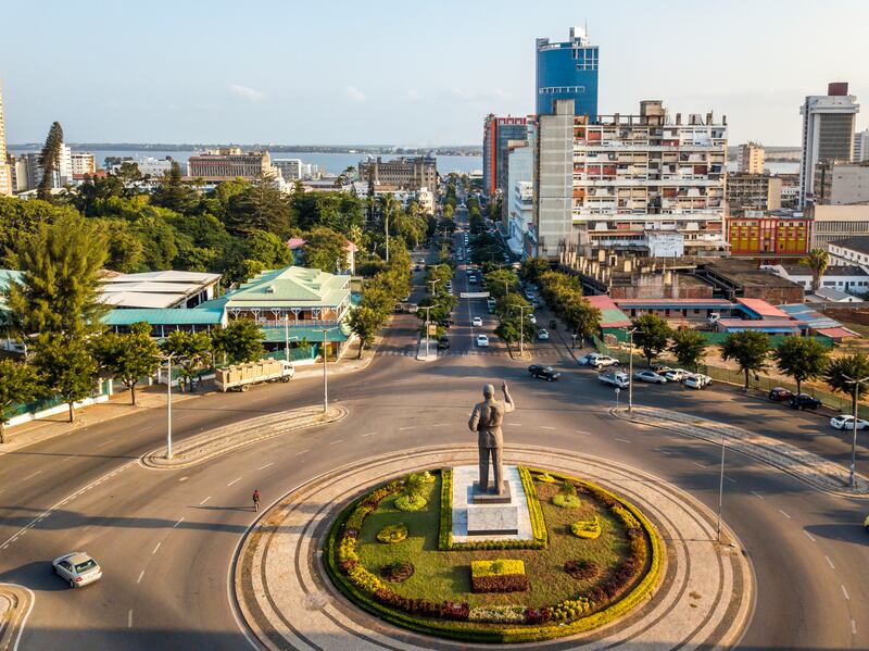  Independence Square in Maputo, Mozambique. The country's name is derived from Mussa Bin Bique, the Arab trader who ruled the island before the Portuguese took over in 1544. Getty Images