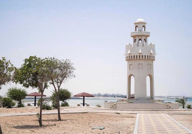 Abu Dhabi, United Arab Emirates, June 27, 2019.   Mirfa (west of ad)  to find out what people think about ghadan.  -- Seaside view from the Mirfa Hotel.
Victor Besa/The National
Section:  NA
Reporter:Anna Zacharias