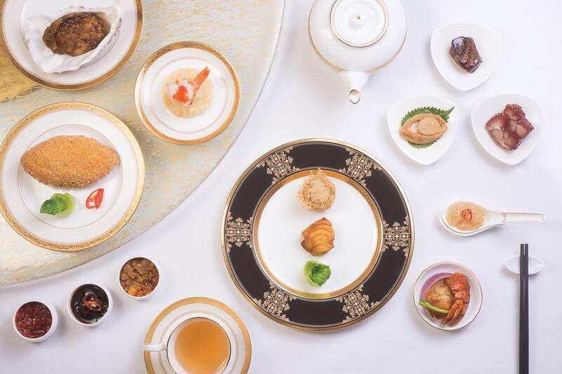 Signature dishes at T'And Court fine-dining Cantonese restaurant. Courtesy The Langham, Hong Kong