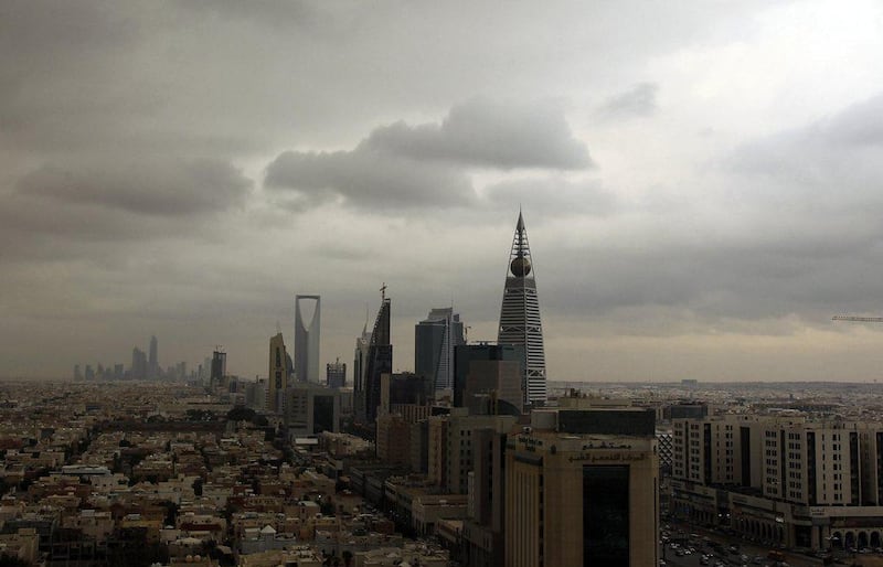 Clouds move over the Riyadh skyline. Faisal Al Nasser / Reuters