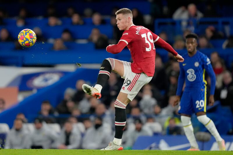 Scott McTominay 8 - Booked for doing nothing at the end of the first half, which infuriated the United bench. Organised. Won the ball back. Protected his defence. Floored by a shot after 88 minutes. AP Photo