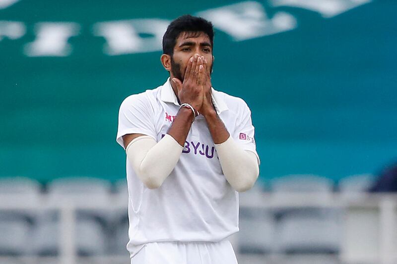 Jasprit Bumrah during the fourth day of the second Test in Johannesburg. AFP