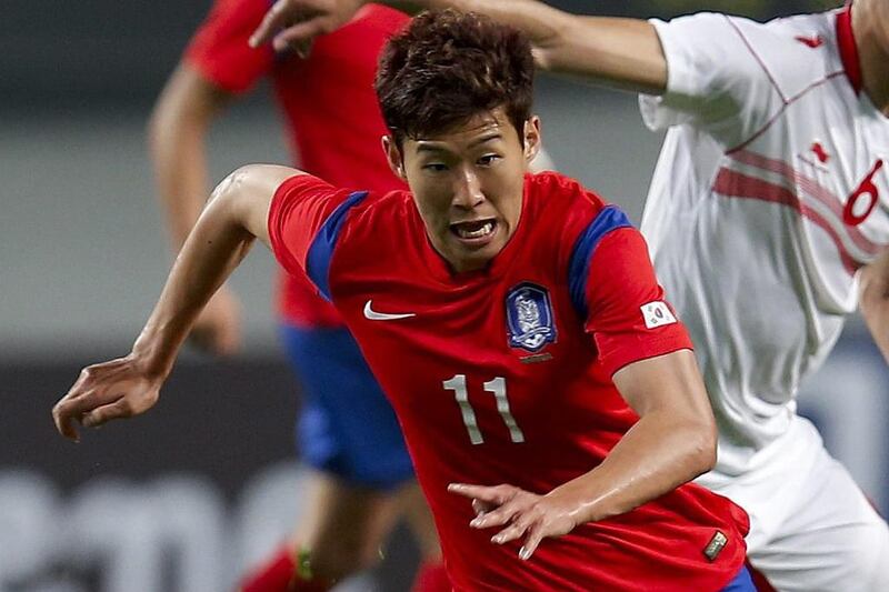 Son Heung-min, striker (Bayer Leverkusen) Age 21; 23 caps. Joined Hamburg’s youth academy straight from high school in Korea and has flourished in Germany, earning a big money move to Leverkusen at the start of the season. Pacy and good with both feet, he is Korea’s most dynamic forward whether played through the middle or on the flanks. Jeon Heon-Kyun / EPA