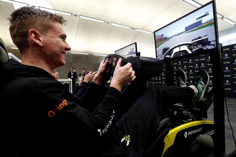 FILE PHOTO: Esports - Renault F1 Esports Facility Tour - Whiteways Technical Centre, Enstone, Britain - November 25, 2019. Jarno Opmeer, F1 Esports driver for Renault Sport Team smiles. Picture taken November 25, 2019. REUTERS/John Sibley/File Photo