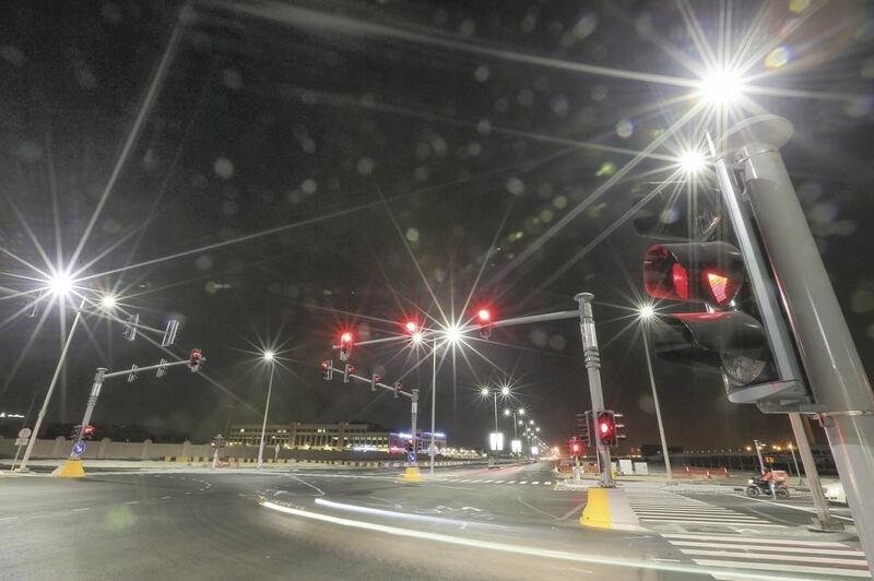 Thousands of street lights are to be converted to LED lighting as part of an energy-efficiency scheme in Abu Dhabi. Courtesy: Abu Dhabi City Municipality