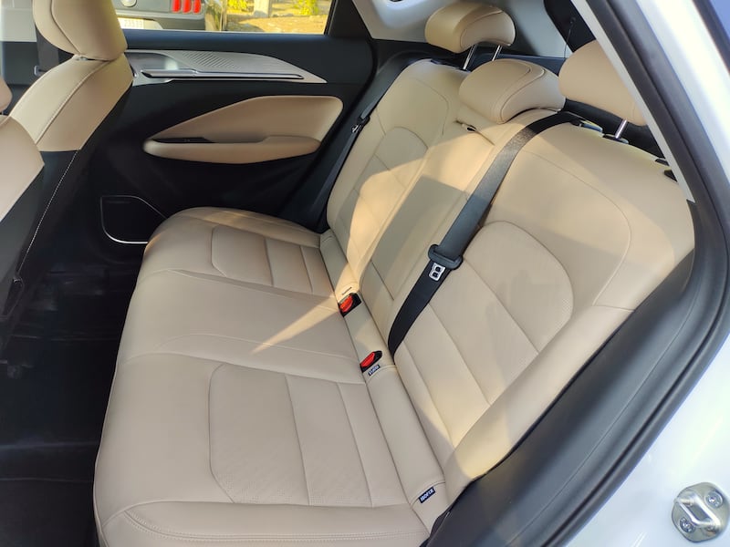 The rear seats can easily accommodate two adults