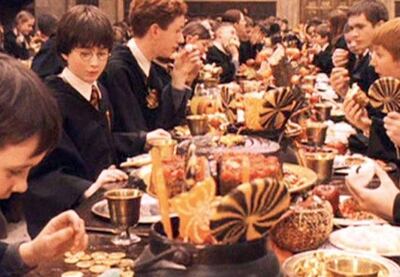 The food waste at Harry Potter's Hogwarts School of Witchcraft and Wizardry must have been through the roof. Warner Bros 