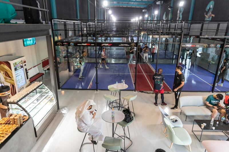 EmiratesPadPro, the world’s largest padbol sports complex, has opened in Dubai. All photos: Antonie Robertson / The National