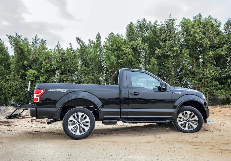 The F-150 is arguably the best in class in terms of steering precision and handling. Leslie Pableo for The National