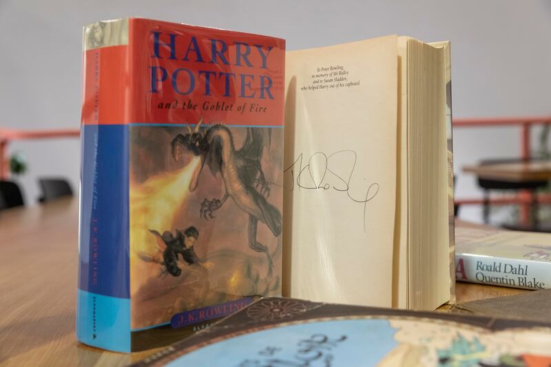 Harry Potter and the Goblet of Fire, First Edition (2000), signed by J K Rowling