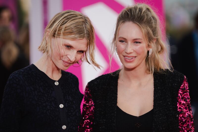 Dylan Penn and Clemence Poesy attend the Nouvel Hollywood Prize and 'Flag Day' premiere during the 47th Deauville American Film Festival in Deauville, France. Getty Images