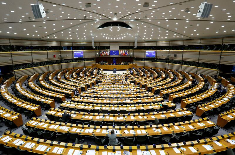 The European Parliament in Brussels, near which the EU plans to build a secure bunker to hold private talks. Reuters