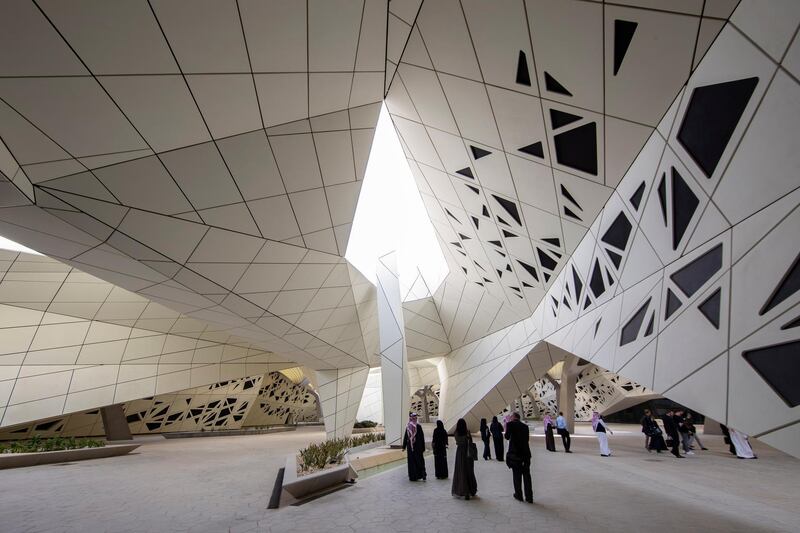 An exterior view of the King Abdullah Petroleum Studies and Research Centre in Riyadh, Saudi Arabia. EPA