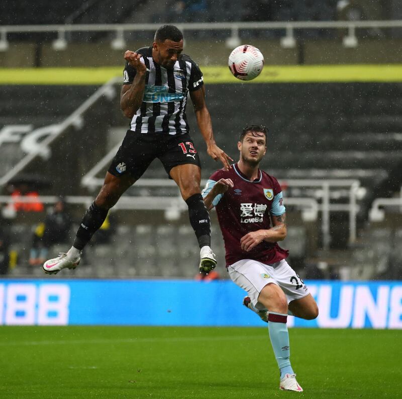 Kevin Long - 6: Struggled to deal with the Newcastle attack in the opening half but Long – and the defence as a whole - tightened up after break, until Saint-Maximin's attacking skills handed initiative back to the Geordies. EPA