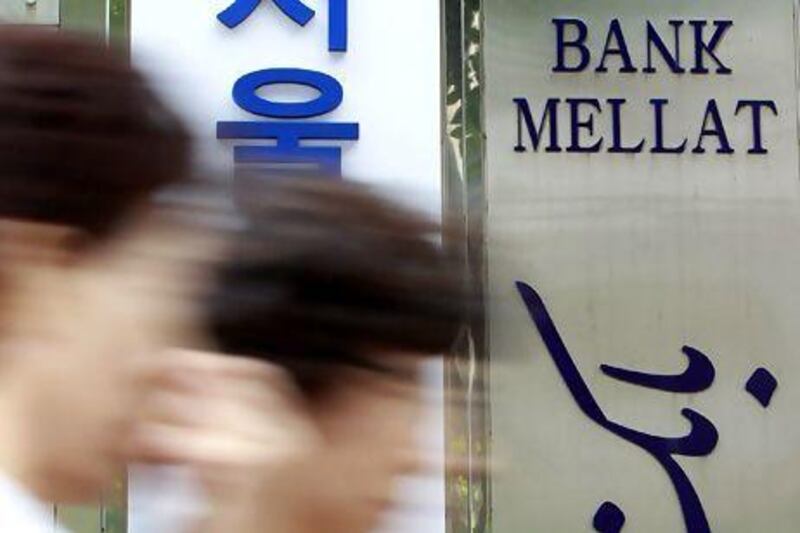 Bank Mellat appealed against measures imposed by the UK Treasury in 2009, banning any company operating in Britain from dealing with the Tehran-based lender. Jo Yong-Hak / Reuters