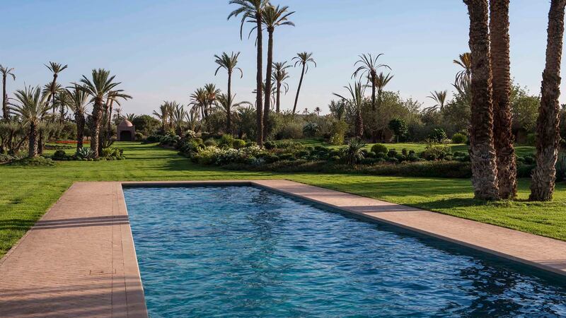 There's a huge pool in which to cool off during the warm summer.