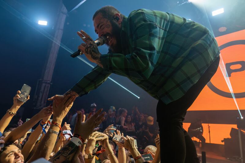 Post Malone's Doha concert is part of a larger GCC tour. AFP