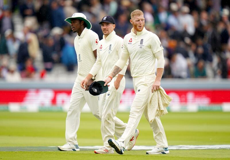 File photo dated 16-08-2019 of England's Jofra Archer, Rory Burns and Ben Stokes. Issue date: Thursday January 21, 2021. PA Photo. Ben Stokes, Jofra Archer and Rory Burns have been named in England’s squad for the first two Tests of next month’s India tour, the England and Wales Cricket Board has announced. See PA story CRICKET England. Photo credit should read John Walton/PA Wire.