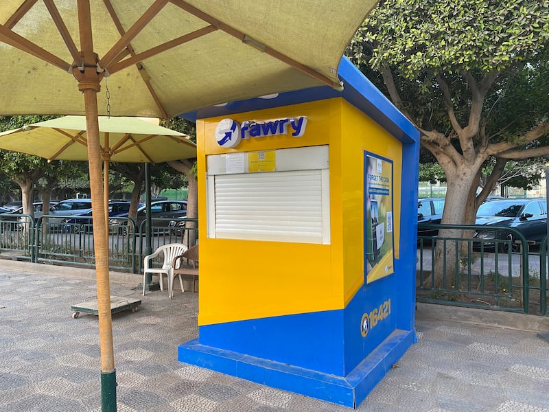 A Fawry payment point at the Gezira Sporting Club in Zamalek, Cairo. Nada El Sawy / The National