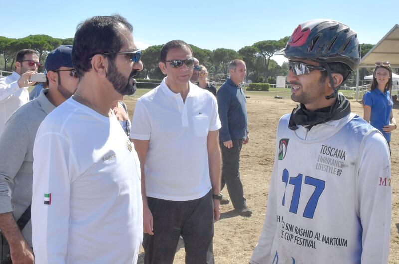 Sheikh Mohammed bin Rashid, Vice President and Ruler of Dubai, congratulated UAE riders for their accomplishments at the Sheikh Mohammed bin Rashid Endurance Festival, held in Tuscany, Italy. Wam