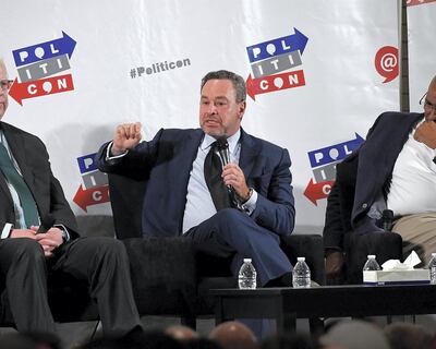 PASADENA, CA - JULY 30:  David Frum speaks at the 'Now What, Republicans?' panel during Politicon at Pasadena Convention Center on July 30, 2017 in Pasadena, California.  (Photo by Michael Schwartz/Getty Images)