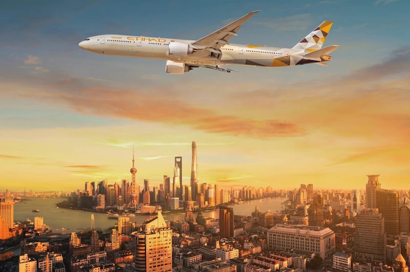 Etihad Airways is set to strengthen air connectivity between the UAE and China next year, starting with an additional weekly frequency on its Abu Dhabi – Shanghai route. Photo: Etihad Airways