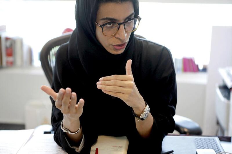 Noura Al Kaabi, the chief executive of twofour54, says the new visa will allow entrepreneurs to set up a presence out of twofour54 without the need for a physical office. Sammy Dallal / The National