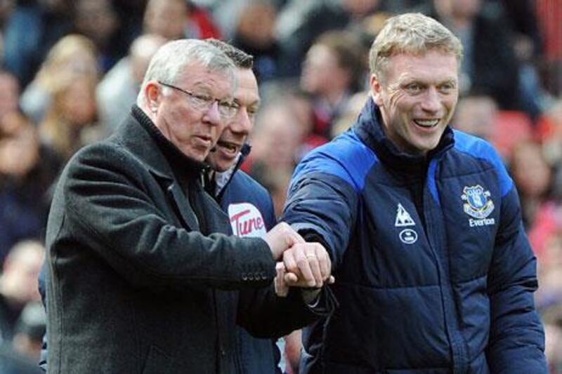David Moyes, right, could be a worthy successor of fellow Scotsman Sir Alex Ferguson at Manchester United. Peter Powell / EPA