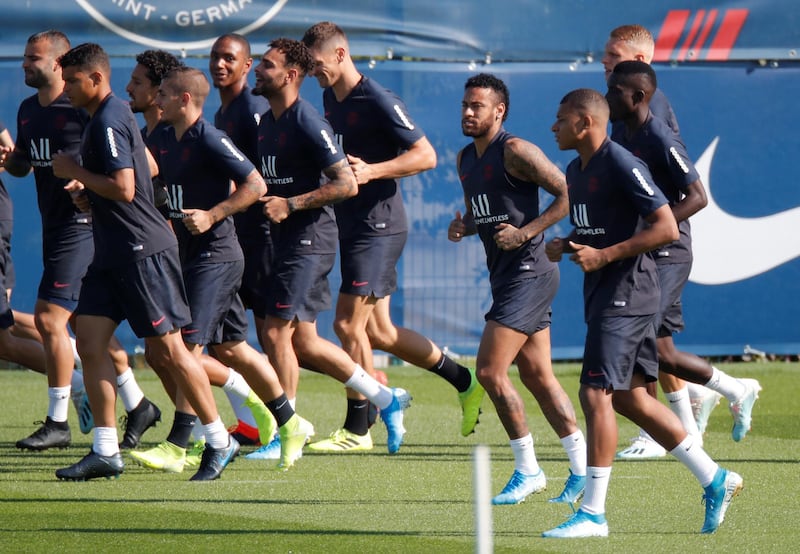 Neymar during training. Reuters