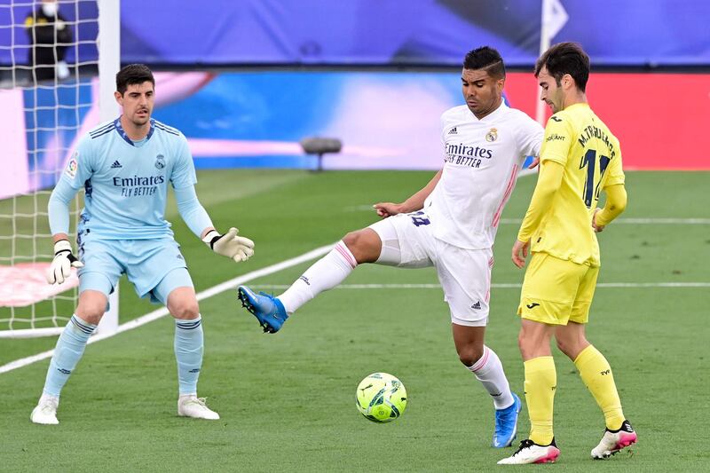 Manuel Trigueros 7. In his 10th season in the first team at the only club he’s ever played professional football at. His 53rd club game of the season – no Villarreal player has played more. Beaten for pace by Odriozola on the left but was lurking to meet a Pedraza cross after 31 minutes as Madrid had a stumbling start. AFP