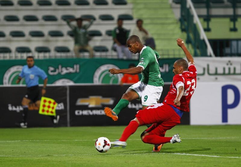 Edgar Bruno, left, and his Al Shabab teammates did not advance to a final last year. Jeffrey E Biteng / The National

