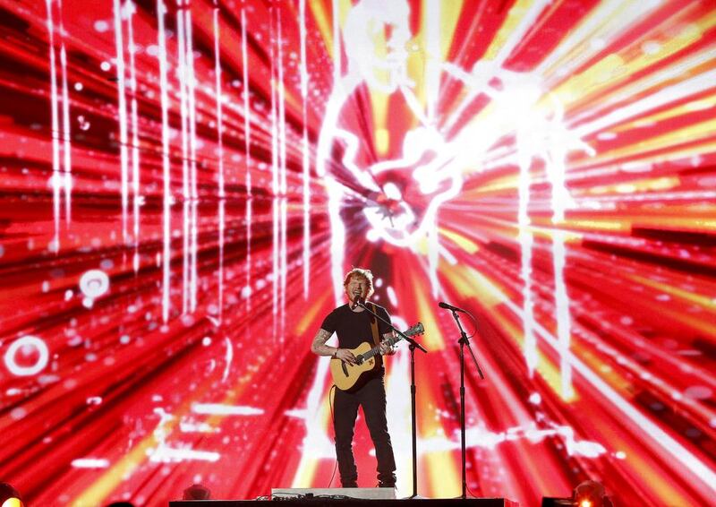 Ed Sheeran performs Bloodsteam during the 2015 Billboard Music Awards in Las Vegas, Nevada May 17, 2015. Reuters