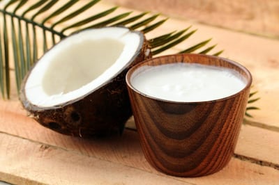 Coconut milk is a popular plant-based alternative. 