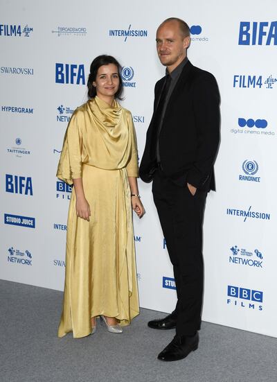 LONDON, ENGLAND - DECEMBER 01:  Waad al-Kateab and Edward Watts attend the British Independent Film Awards 2019 at Old Billingsgate on December 01, 2019 in London, England. (Photo by Gareth Cattermole/Getty Images)