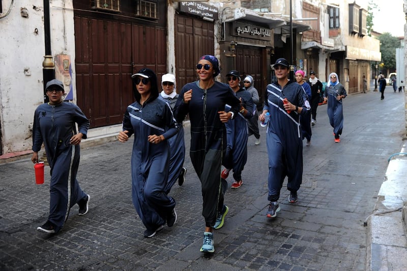 Saudi officials recently announced that women would be able to participate next year in the Riyadh international marathon, previously a male-only event. Amer Hilabi / AFP