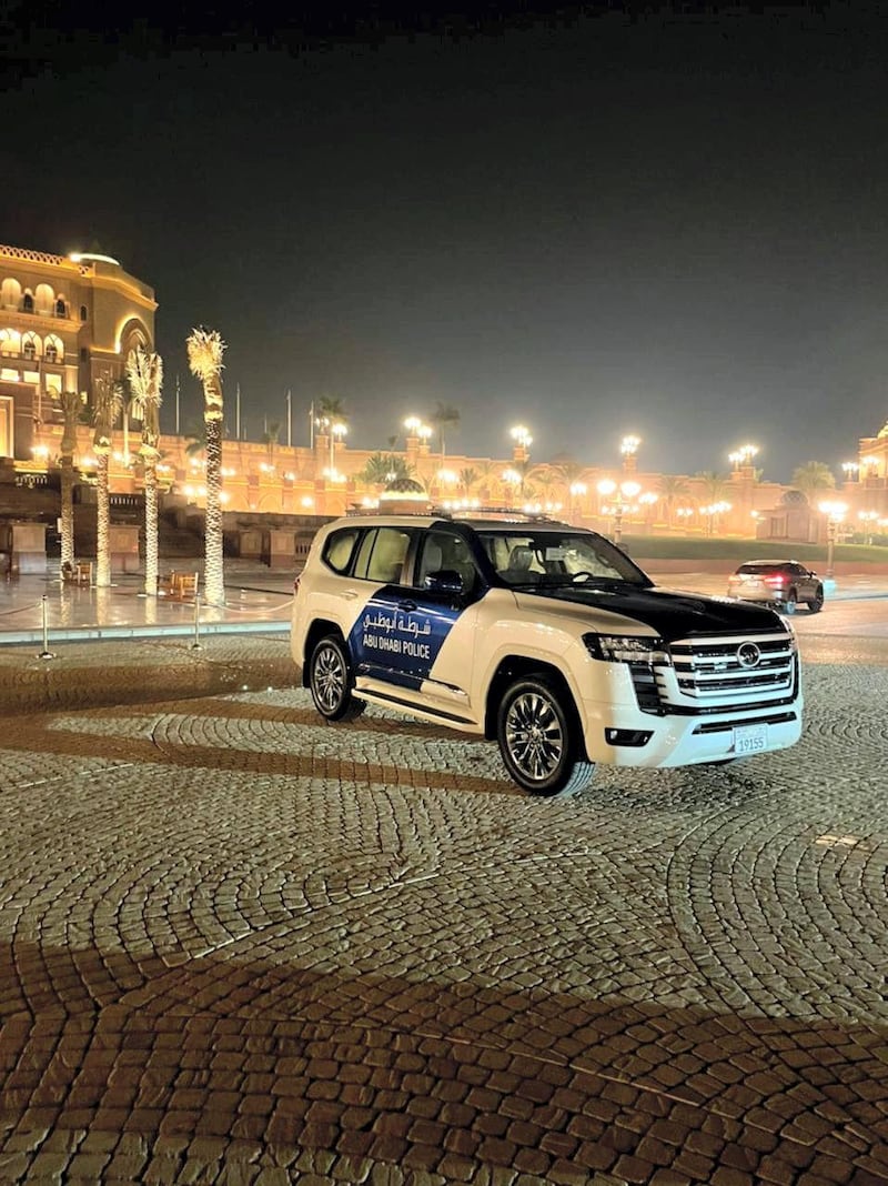 Dubai and Abu Dhabi police forces add Toyota's 2022 Land Cruiser to fleets.