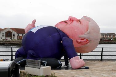 An inflatable figure depicting British Prime Minister Boris Johnson in Hartlepool on Friday. The Conservatives may have won the Hartlepool election among others, but that does not mean the ruling party retains a pan-UK appeal. Reuters