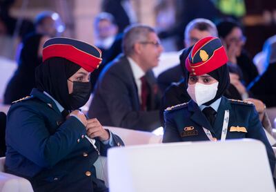 Participants during the UN's International Conference on Women, Peace and Security, in Abu Dhabi. Ruel Pableo for The National 