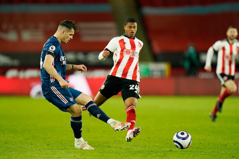 Left-back: Granit Xhaka (Arsenal) – Used as a makeshift left-back at Bramall Lane, the midfielder adapted well to a different role in a comfortable 3-0 win. AP
