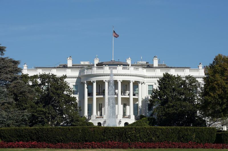 A view of the White House in Washington, Tuesday, Nov. 8, 2016, on election day. (AP Photo/Susan Walsh)