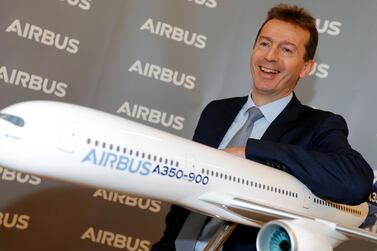 Airbus chief executive Guillaume Faury has said hydrogen could play a key role in developing sustainable flights. Reuters