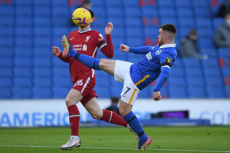 Aaron Connolly - 7. Missed a golden chance in the first 10 minutes but the Irishman’s movement worried the defence all afternoon. Unhappy to be replaced by Lallana and rightly so. Was Brighton’s best attacker. EPA