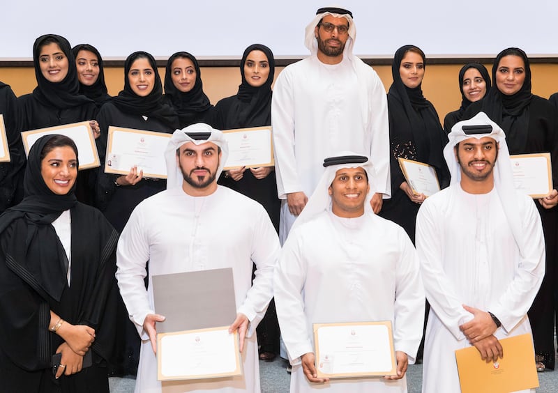 Eighteen Emiratis graduated from the Emirati Tourist Guide Training & Licensing programme on Sunday. Christopher Pike / The National