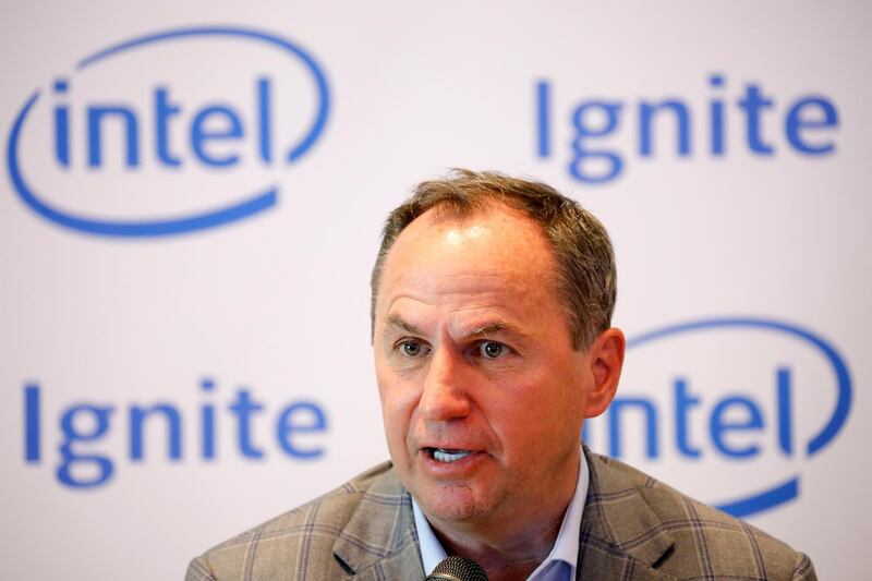 Intel CEO Robert Swan speaks during a roundtable event with members of the media in Tel Aviv, Israel June 16, 2019. REUTERS/Amir Cohen