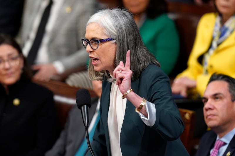 Katherine Marlea Clark is a Democrat serving Massachusetts's 5th congressional district since 2013. She has been House minority whip since 2023 and was assistant House Democratic leader from 2021 to 2023. AP